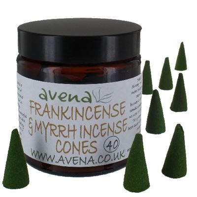Frankincense and Myrrh Avena Large Incense Cones 40